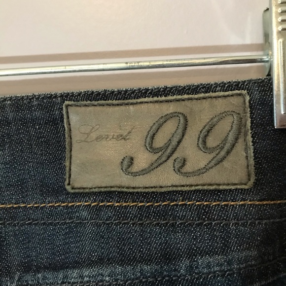 Level 99 dark wash wide leg jeans - Picture 6 of 11
